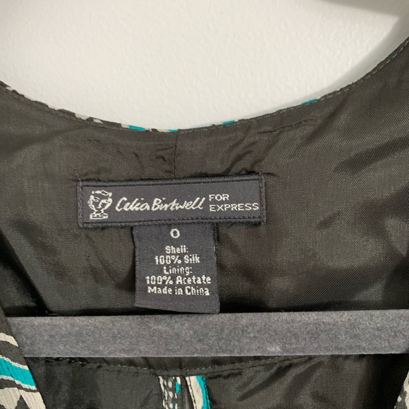 Celia Birtwel for Express Mini Silk Dress - Picture 4 of 5